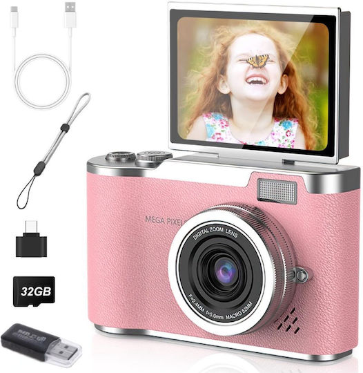 LK-007 Kinder Kompaktkamera 48MP Rosa