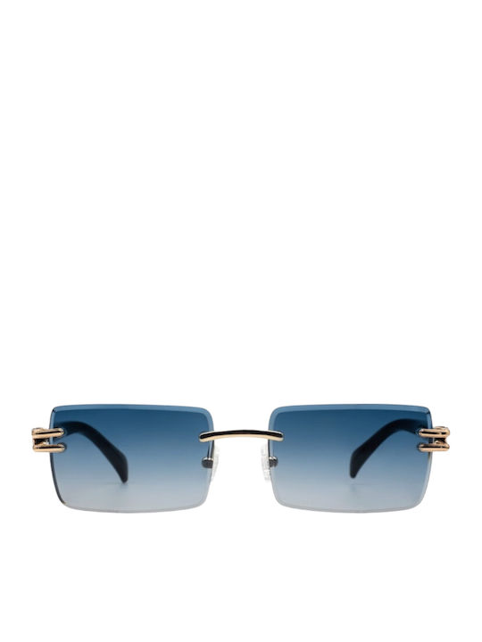 Kypers Unisex Sunglasses With Gold Metallic Frame And Gradient Lens