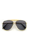 Red Raven Spencer Unisex Ochelari De Soare Cu Ramă Metalică Auriu Și Lentile Negre