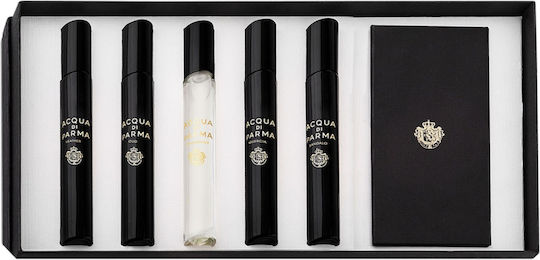 Set Acqua Di Parma Signatures Sun Leather Eau De Parfum Men 7 Ml + Signatures Sun Oud Eau De Parfum Men 7 Ml + Signatures Sun Osmanthus Eau De Parfum Me