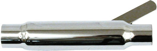 MCS Motorrad Auspuffanlagen Shorty Straight Cut 1 3/4" Harley Davidson Andere Motorräder Chrom Universale Muffler 12" Lang Chrom