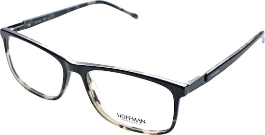 Hoffman 8305 C1 Rame Ochelari Pentru Bărbați Din Corn Dreptunghi Negru