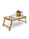 Bakaji Tavă de Pat din Bambus 50x30x22cm