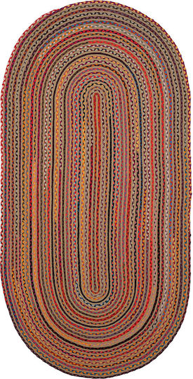 SteweHome Wohnzimmer Teppich Flur Sommer Korallenfarben 80x300cm