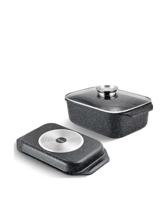 Edenberg Rectangular Dutch Oven Aluminum 8.5lt 3 Pieces