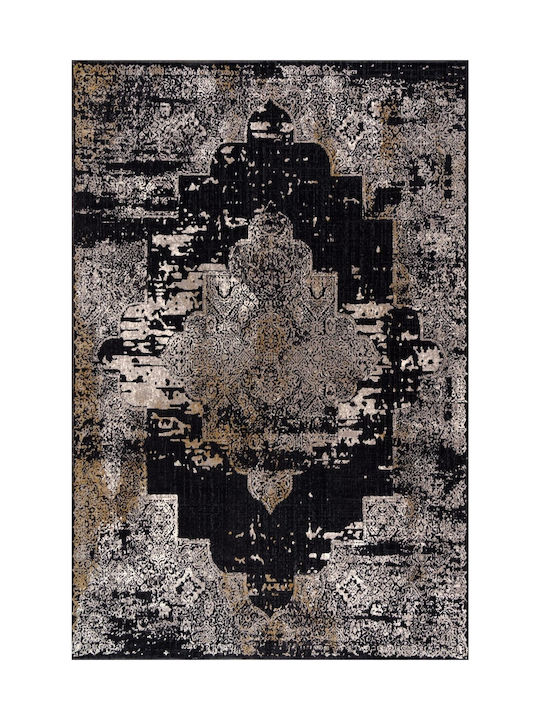 SteweHome Χαλί Διάδρομος Μαύρο 80x400cm