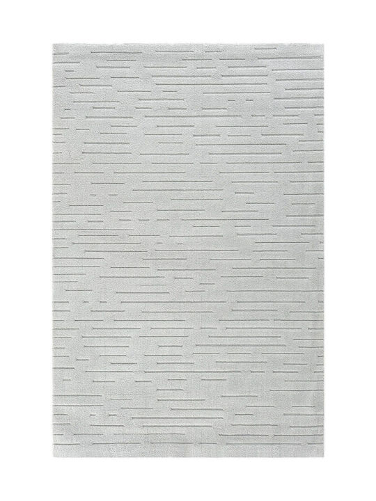 SteweHome Rectangular Cotton Gray Rug 100x350cm