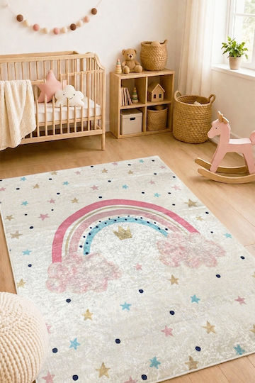 SteweHome Παιδικό Χαλί Μαύρο 120x180cm Πάχους 60mm