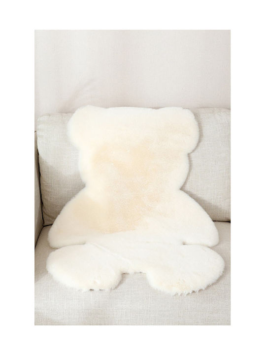 SteweHome Covor Pentru Copii Bej Rotund Cu Diametru 60cm Grosime 60mm