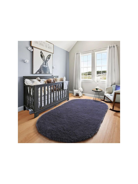 SteweHome Non-Slip Gray Runner Rug 80x290cm