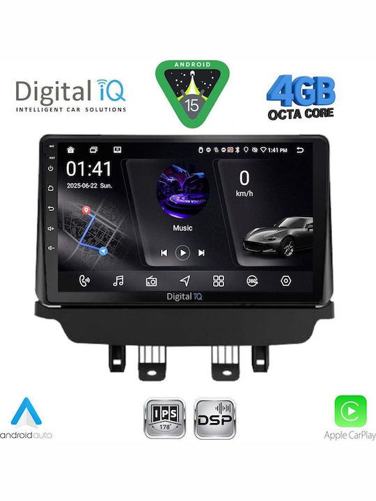 Digital IQ Car Audio System for Mazda 2 2014-2023 Bluetooth USB WiFi GPS Apple CarPlay Android Auto with 9" Touch Screen