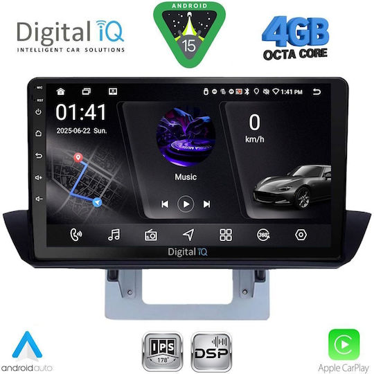 Digital IQ Car Audio System for Mazda BT-50 2012-2019 (Bluetooth/USB/WiFi/GPS/Apple CarPlay/Android Auto) with 9" Touch Screen