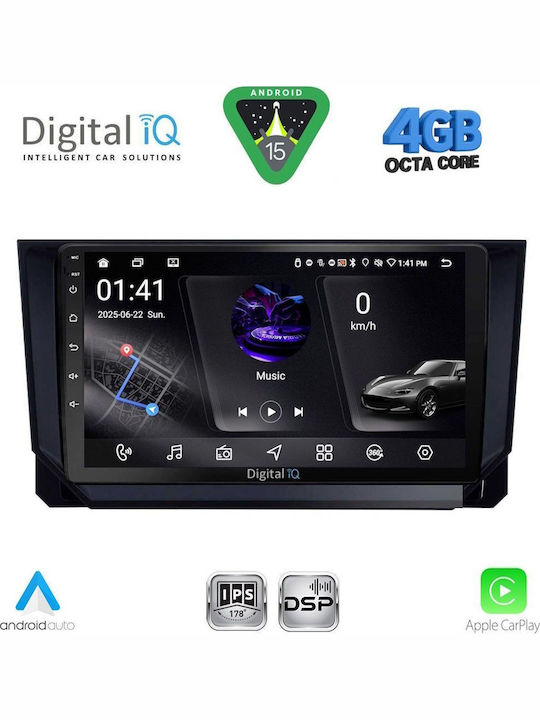 Digital IQ Car Audio System for Mazda CX-9 2006-2015 (Bluetooth/USB/WiFi/GPS/Apple CarPlay/Android Auto) with 10" Touch Screen