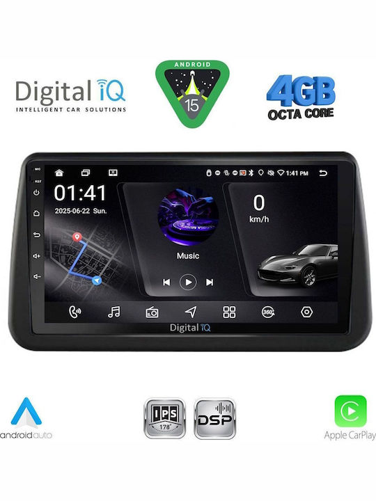 Digital IQ Car Audio System for Opel Meriva 2010-2017 (Bluetooth/USB/WiFi/GPS/Apple CarPlay/Android Auto) with 9" Touch Screen