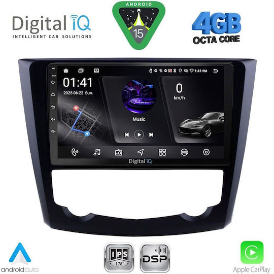 Digital IQ Car Audio System for Renault Kadjar 2015-2022 (Bluetooth/USB/WiFi/GPS/Apple CarPlay/Android Auto) with 9" Touch Screen