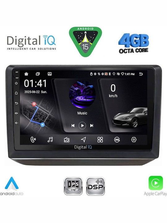 Digital IQ Car Audio System for Skoda Fabia 2008-2014 Bluetooth USB WiFi GPS Apple CarPlay Android Auto with 10" Touch Screen