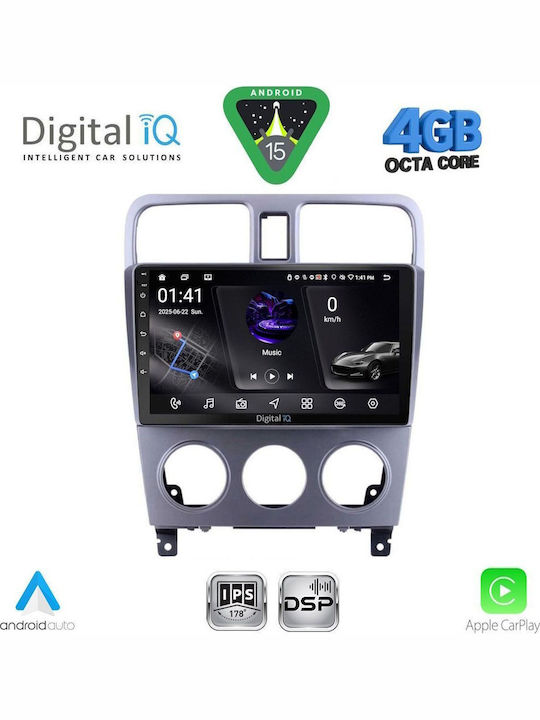 Digital IQ Car Audio System for Subaru Forester 2002-2008 Bluetooth USB WiFi GPS Apple CarPlay Android Auto with 9" Touch Screen