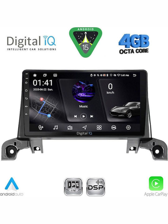 Digital IQ Car Audio System for Peugeot 3008 2016 Bluetooth USB WiFi GPS Apple CarPlay Android Auto with 9" Touch Screen
