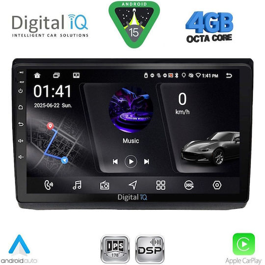 Digital IQ Ηχοσύστημα Αυτοκινήτου για Opel Vivaro Renault Trafic Nissan Primastar 2004-2015 (Bluetooth/USB/WiFi/GPS/Apple-Carplay/Android-Auto) με Οθόνη Αφής 10"