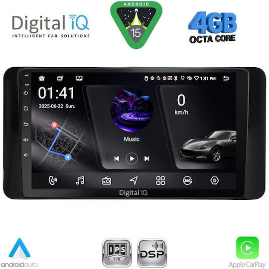 Digital IQ Ηχοσύστημα Αυτοκινήτου για Skoda Kamiq 2018 (Bluetooth/USB/WiFi/GPS/Apple-Carplay/Android-Auto) με Οθόνη Αφής 10"