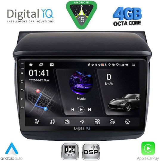 Digital IQ Ηχοσύστημα Αυτοκινήτου για Mitsubishi L200 2006-2015 (Bluetooth/USB/WiFi/GPS/Apple-Carplay/Android-Auto) με Οθόνη Αφής 9"