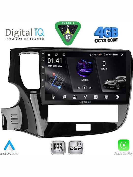 Digital IQ Car Audio System for Mitsubishi Outlander 2020-2022 Bluetooth USB WiFi GPS Apple CarPlay Android Auto with 10" Touch Screen