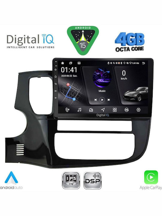 Digital IQ Car Audio System for Mitsubishi Outlander 2013-2020 Bluetooth USB WiFi GPS Apple CarPlay Android Auto with 10" Touch Screen