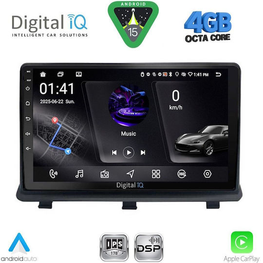 Digital IQ Ηχοσύστημα Αυτοκινήτου για Opel Antara 2006-2016 (Bluetooth/USB/WiFi/GPS/Apple-Carplay/Android-Auto) με Οθόνη Αφής 9"