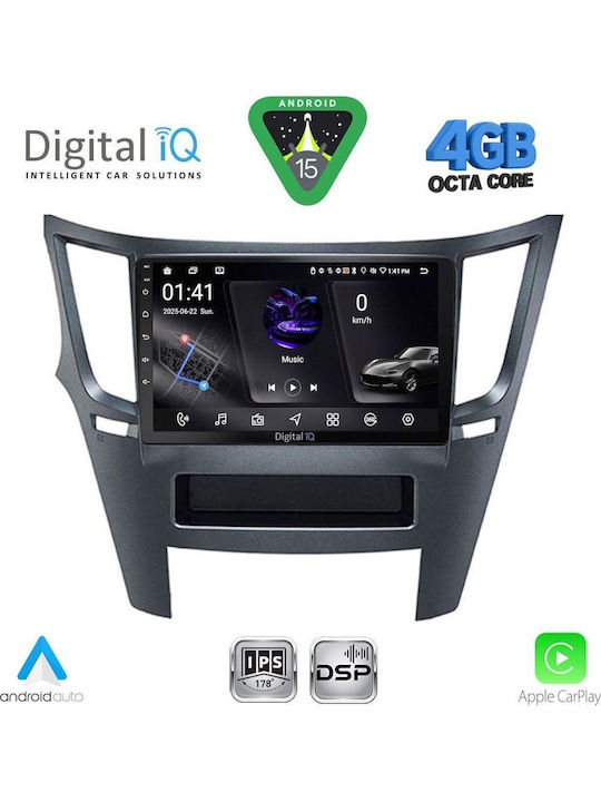 Digital IQ Car Audio System for Subaru Legacy / Outback 2009-2014 Bluetooth USB WiFi GPS Apple CarPlay Android Auto with 9" Touch Screen