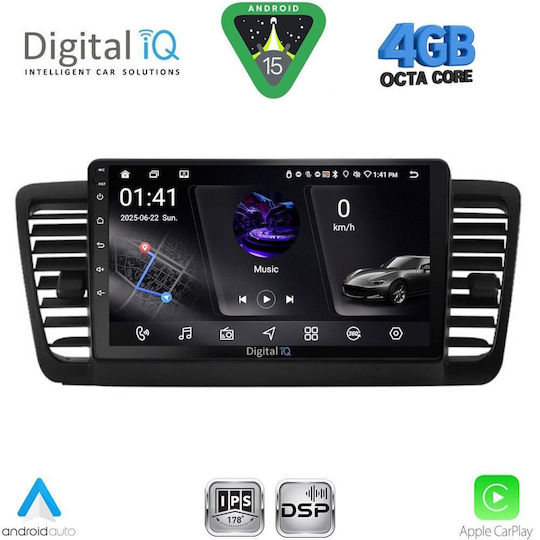 Digital IQ Ηχοσύστημα Αυτοκινήτου για Subaru Legacy / Outback 2002-2008 (Bluetooth/USB/WiFi/GPS/Apple-Carplay/Android-Auto) με Οθόνη Αφής 9"