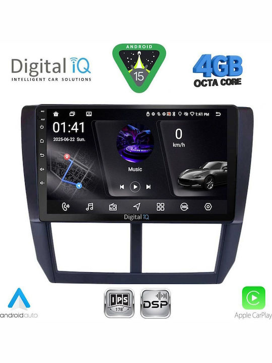 Digital IQ Car Audio System for Subaru Forester / Impreza 2008-2013 (Bluetooth/USB/WiFi/GPS/Apple CarPlay/Android Auto) with 9" Touch Screen