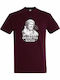 T-shirt Unisex " Geometry Rocks Pythagoras Mathematics " Burgundy