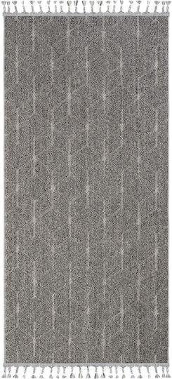 SteweHome Kids Rug Gray By Meter Width 80cm 80x250cm Thickness 90mm