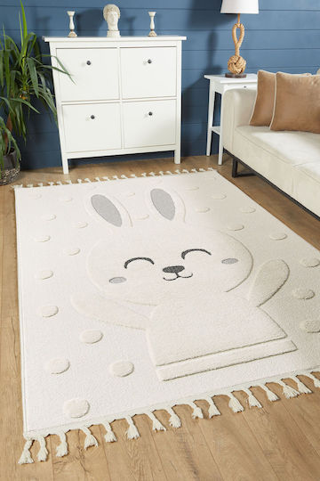 SteweHome Kids Cotton Beige Rug By Meter Width 140cm 140x200cm