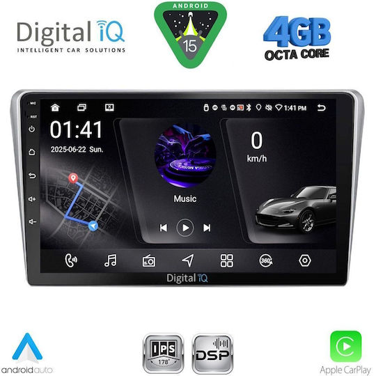 Digital IQ Car Audio System for Toyota Avensis 2003-2009 Bluetooth USB WiFi GPS Apple CarPlay Android Auto with 9" Touch Screen