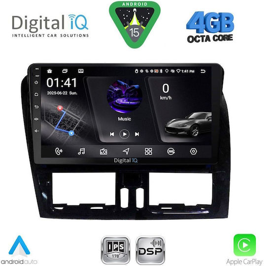 Digital IQ Ηχοσύστημα Αυτοκινήτου για Volvo XC 60 2009-2017 (Bluetooth/USB/AUX/WiFi/GPS/Apple-Carplay/Android-Auto) με Οθόνη Αφής 9"