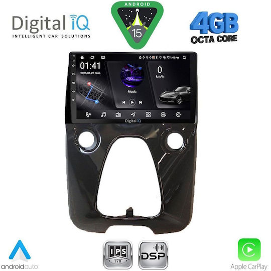 Digital IQ Ηχοσύστημα Αυτοκινήτου για Toyota Aygo 2014-2022 με A/C (Bluetooth/USB/WiFi/GPS/Apple-Carplay/Android-Auto) με Οθόνη Αφής 10"