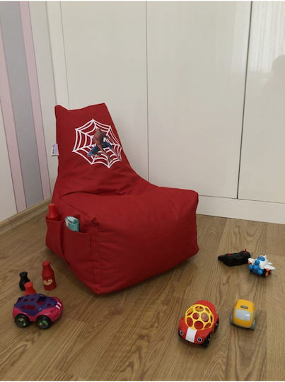 Kids Beanbag Red 35x40x60cm