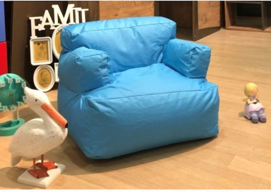 Παιδικό Πουφ Τιρκουάζ 30x30x45εκ.