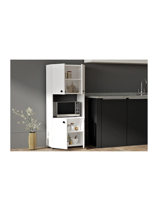 Amara Hochschrank Küche Weiß 60x31.4x140cm 003738
