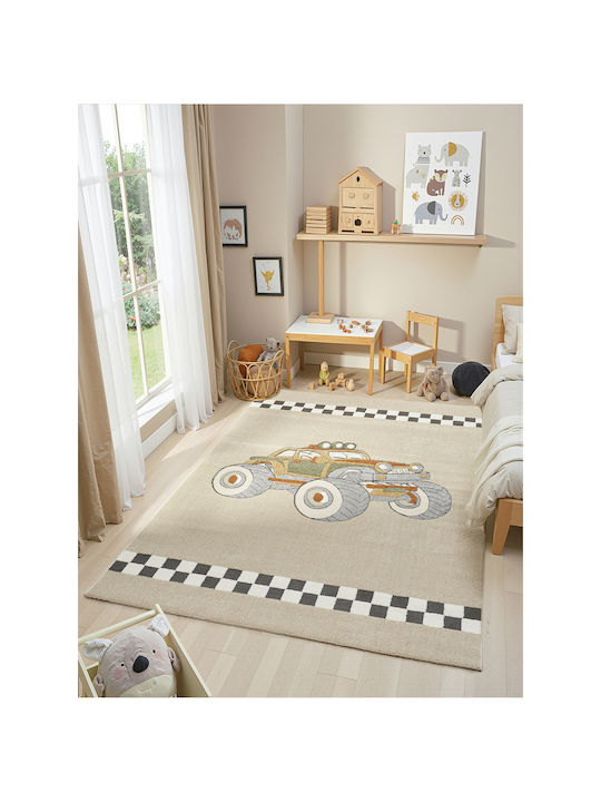 SteweHome Kids Rug Brown 80x200cm Thickness 60mm