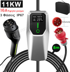 Junsun Φορτιστής 11kW με Ενσωματωμένο Καλώδιο 8m Type 2 Junsun Φορτιστής 11kW με Ενσωματωμένο Καλώδιο 8m Type 2