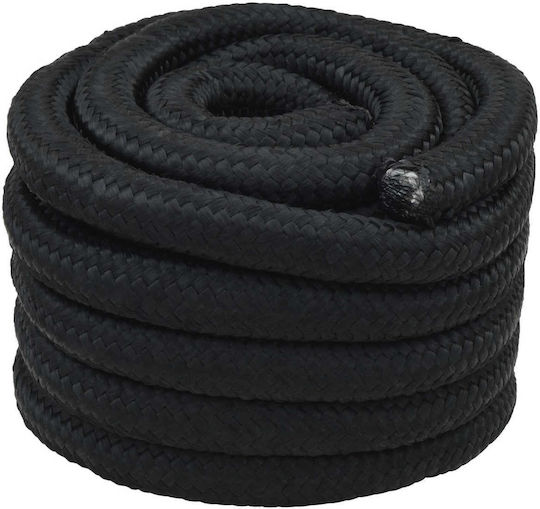 Vidaxl Σχοινί Boat 10 M 6 Μαύρο Pp