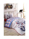 SteweHome Set Kids Duvet Cover Double With Cotton Pillowcase White 180x230cm