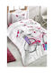 SteweHome Set Kids Duvet Cover Double With Cotton Pillowcase Red 180x230cm