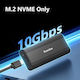 Blueendless Case for M.2 SATA III NVME Hard Drive with SATA Type-C Connection