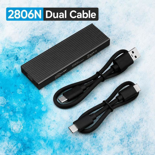 Blueendless Кутия за Твърд Диск M.2 SATA III NVMe с USB 3.1 Type-C Връзка в Син Цвят