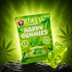Canapuff Cbd Gummies Green Apple 5τμχ