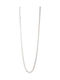 Silver Neck Chain Theta Thin Thickness 2.5mm