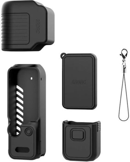 Охранителен Калъф Силиконов Черен За Екшън Камера Dji Osmo Pocket 4 Brdrc